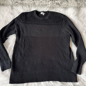 Goodfellow & Co Black Ribbed Crewneck Sweater